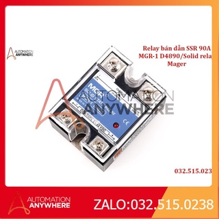 Relay bán dẫn ssr 90a mgr-1 d4890 solid relay mager input 3-32vdc output 24-480vac 90amp