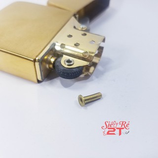 Chốt tán bánh xe xỏ chỉ Zippo loại brass - Chốt tán xỏ chỉ linh kiện sửa Zippo Mỹ