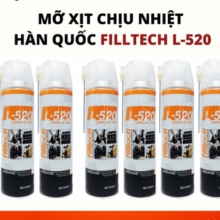 Xịt chịu nhiệt filltech l-520, mỡ bôi trơn filltech 550ml, chống oxi hóa