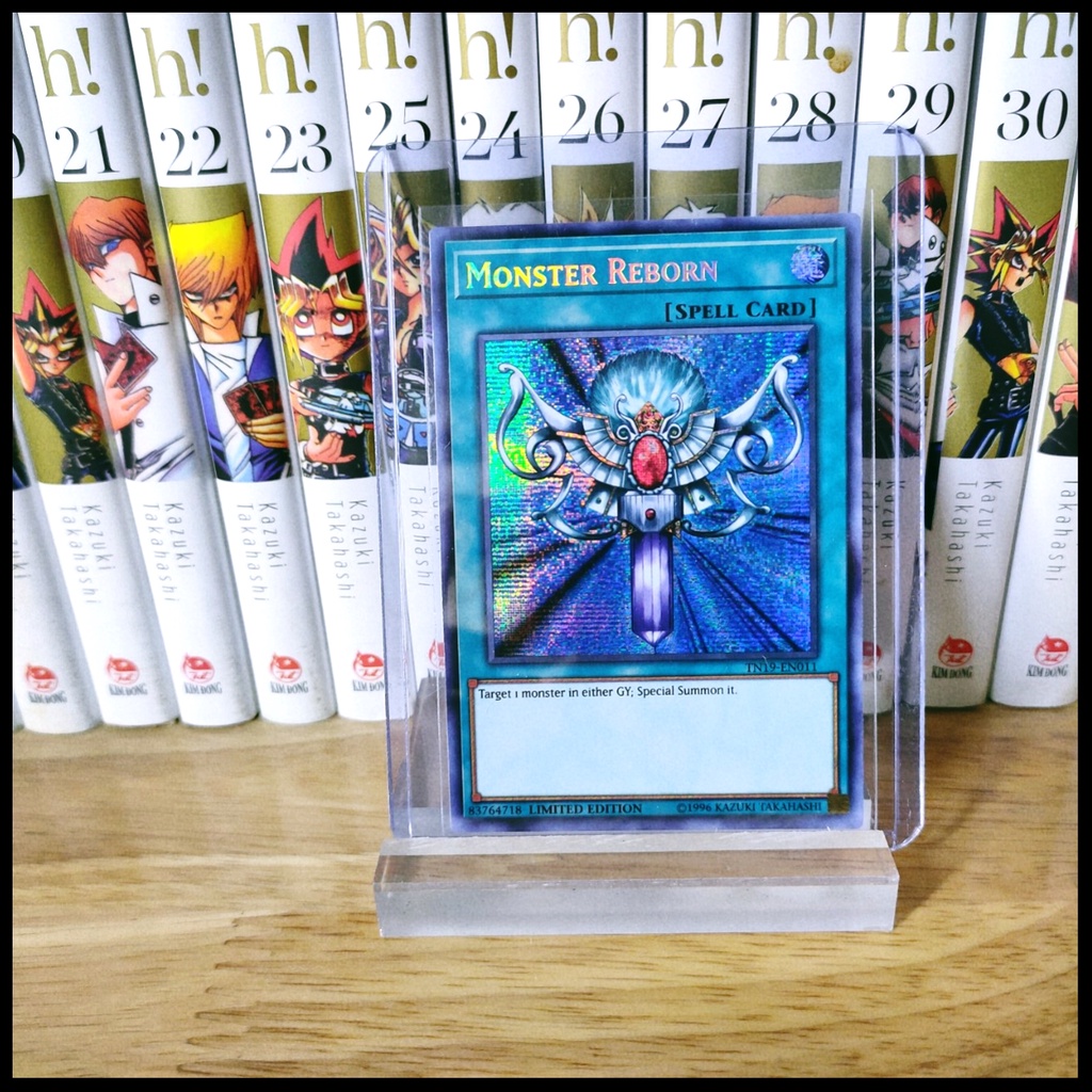 Thẻ bài yugioh chính hãng TN19-EN011 Monster Reborn – Prismatic Secret Rare