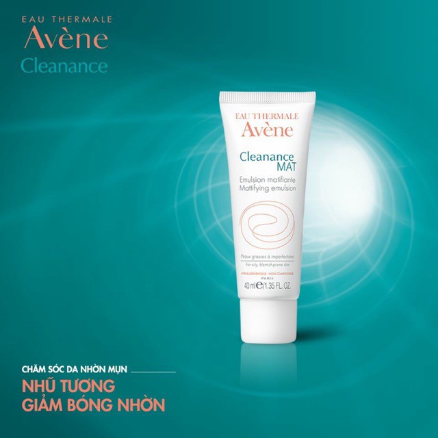 Kem Dưỡng Ẩm Avene Cho Da Dầu & Da Mụn - Avene Cleanance Mat Emulsion 40ml