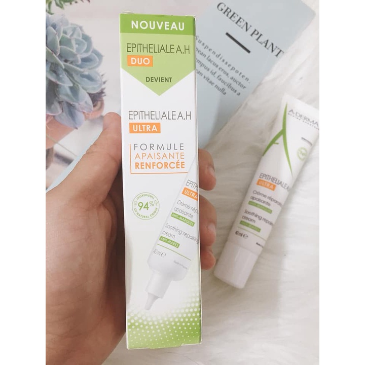 Kem phục hồi và tái tạo làn da, kem liền sẹo sau khi bắn lazer A-DERMA Epitheliale AH Duo Ultra Repairing Cream 40ml