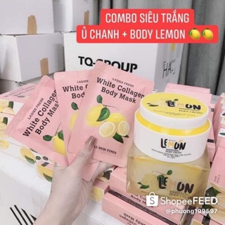 combo kem ủ trắng body lemon
