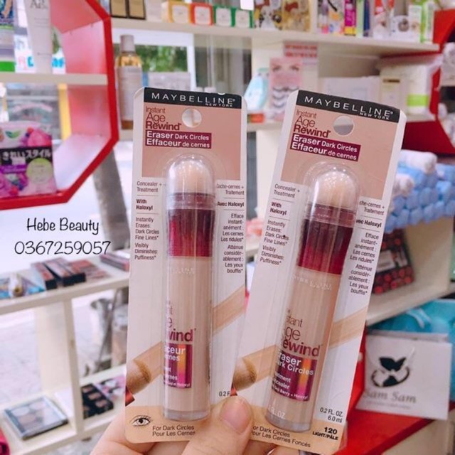 Kem Che Khuyết Điểm Maybelline Instant Age Rewind Eraser Dark Circles Effaceur Concealer