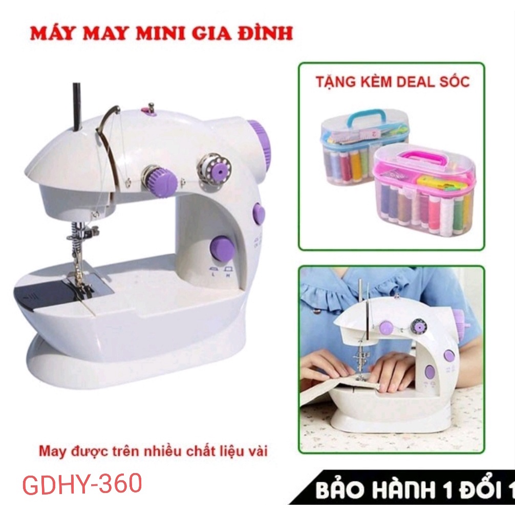 Máy khâu mini gia đình cầm tay tiện dụng , sự lựa chọn số 1 cho tín đồ may vá .