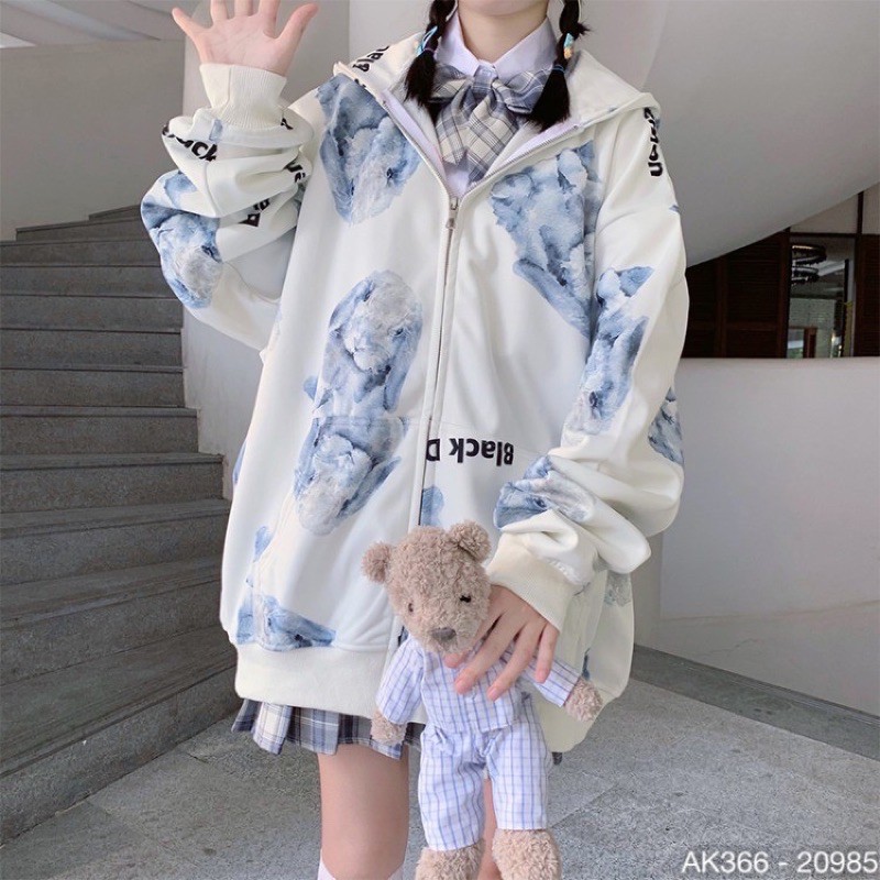 Áo Khoác Nỉ Bông Nữ Nam Cao Cấp Chất Nỉ 3D Hàng Quảng Châu Khoác Thun Nỉ Cao Cấp DEMON 3D - AK3366 | BigBuy360 - bigbuy360.vn