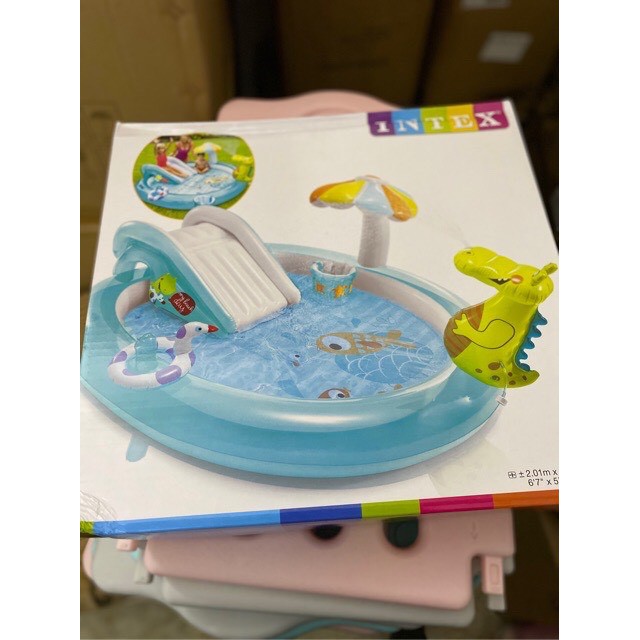 Bể bơi cầu trượt cho Bé