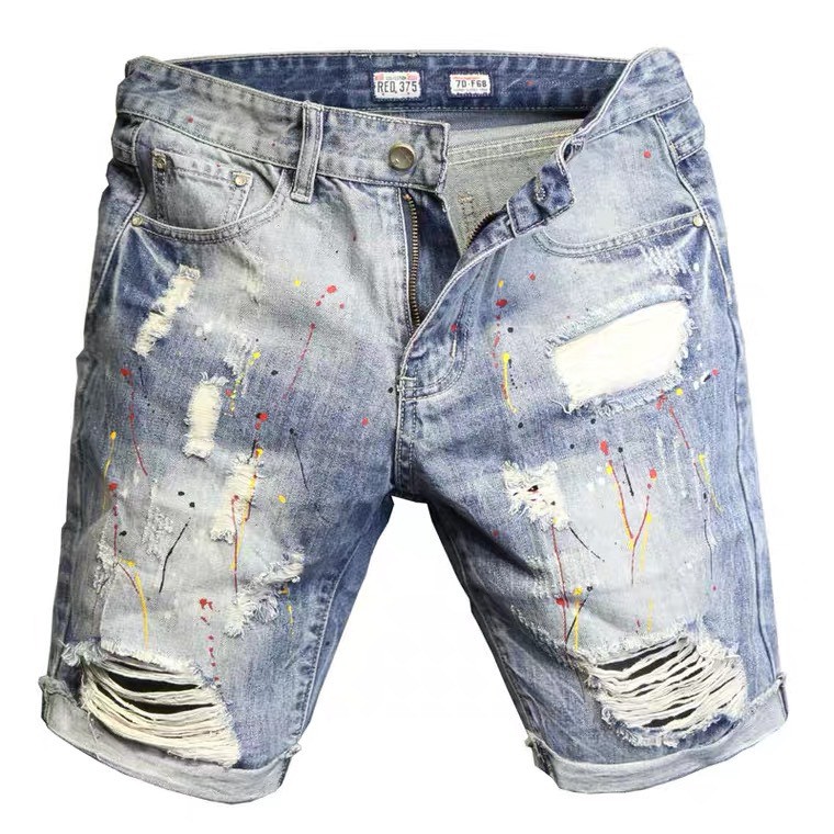 Quần Short , Quần Sọt Jean Nam Clend Fashion Chất Liệu Demin Co giãn Thoáng Mát Thời Trang Cao Cấp KV35