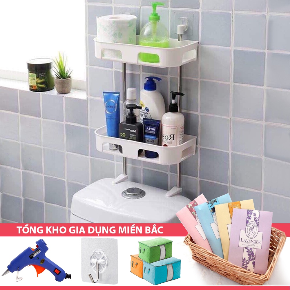 [Tổng Kho Sỉ] Dàn Kệ Nhựa Cao Cấp K6 Loại 2 / 3 Tầng Để Trên Nắp Bồn Cầu (Mới Về)