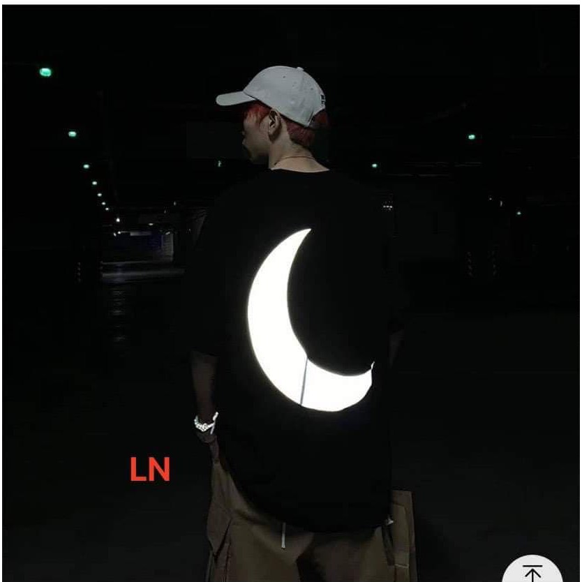 Áo phông phản quang cotton họa tiết vầng trăng khuyết