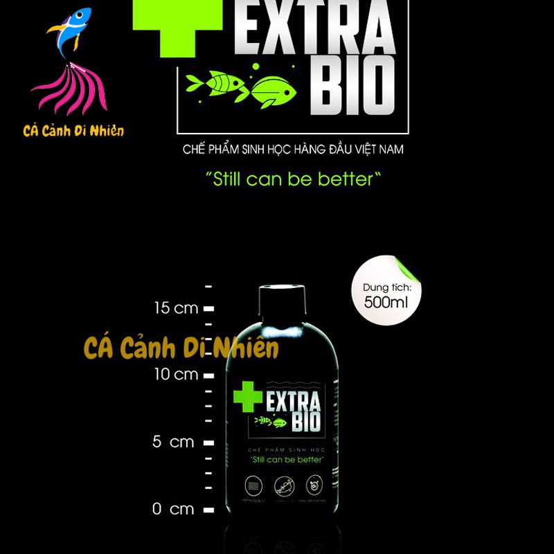 Men vi sinh Extra Bio 500ml - ExtraBio Chế phẩm xử lý nước cho hồ cá