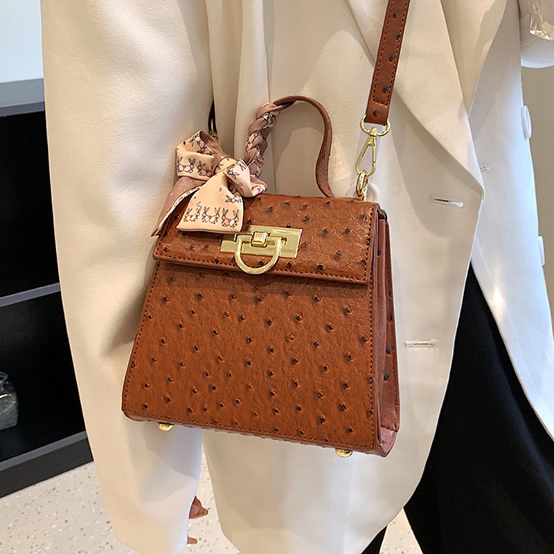 Túi Đeo Chéo Hình Vuông Cỡ Nhỏ Phong Cách Cổ Điển Thời Trang Cho Nữ