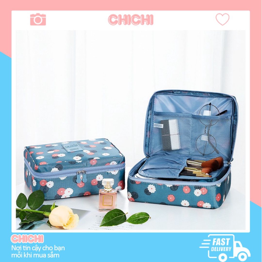 Túi đựng mỹ phẩm đồ cá nhân du lịch nhỏ gọn đẹp cute đa năng cao cấp ChiChi TCN07