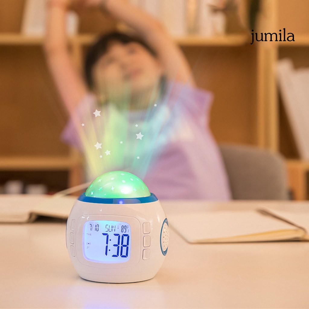 Jumila Đồng Hồ Báo Thức Điện Tử Chiếu Bầu Trời Đầy Sao Có Đèn Ngủ