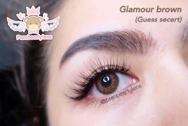Kính áp tròng thái lens - lens thái mầu brown dãn vừa