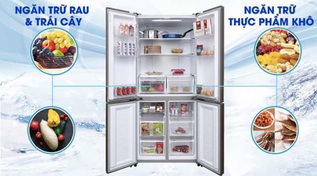 [ELHAL5 giảm 7% tối đa 1TR] Tủ lạnh Aqua Inverter 456 lít AQR-IG525AM GB(Miễn phí giao tại HCM-ngoài tỉnh liên hệ shop)