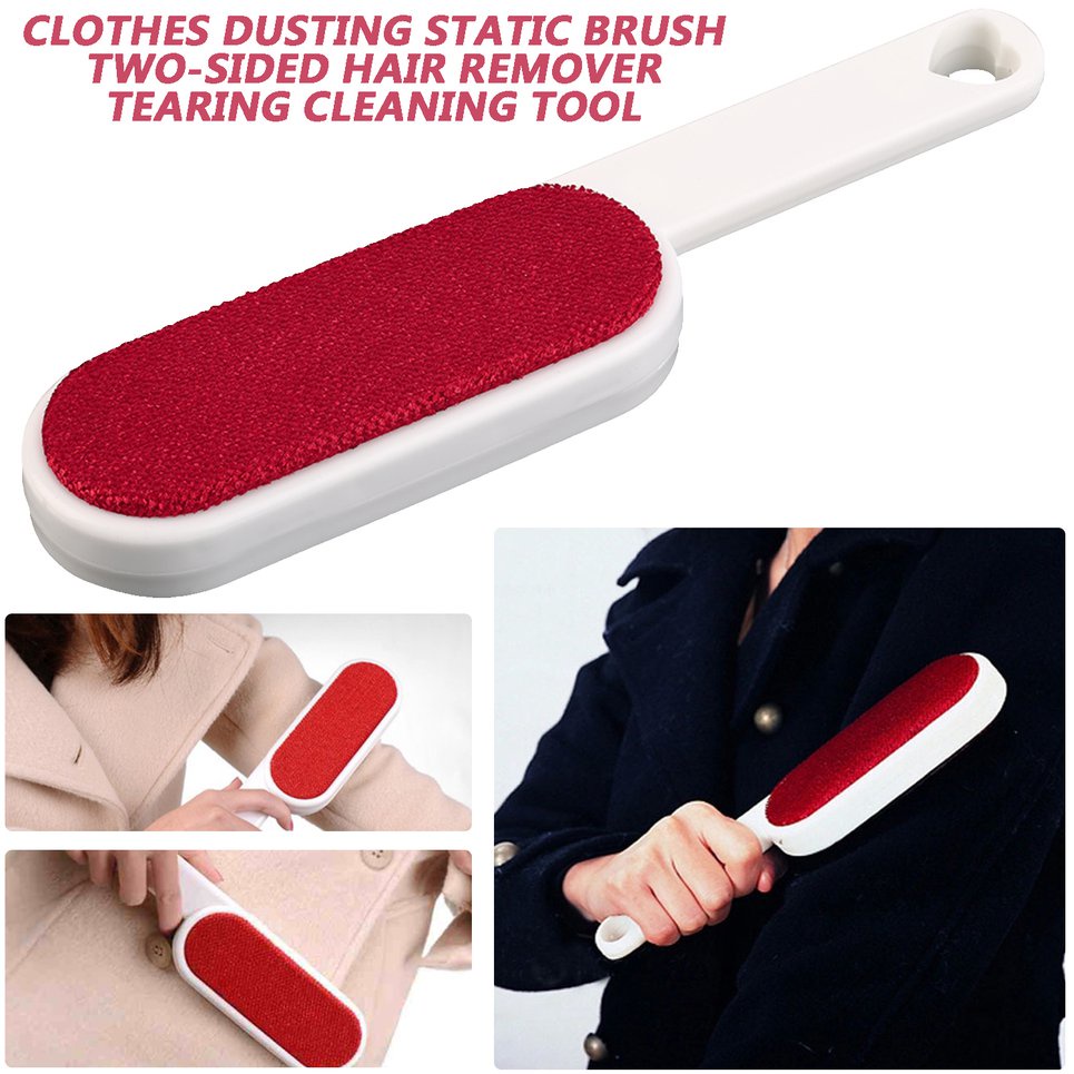 1 bàn chải tĩnh điện hai mặt dùng để loại bỏ tóc và bụi bẩn D8