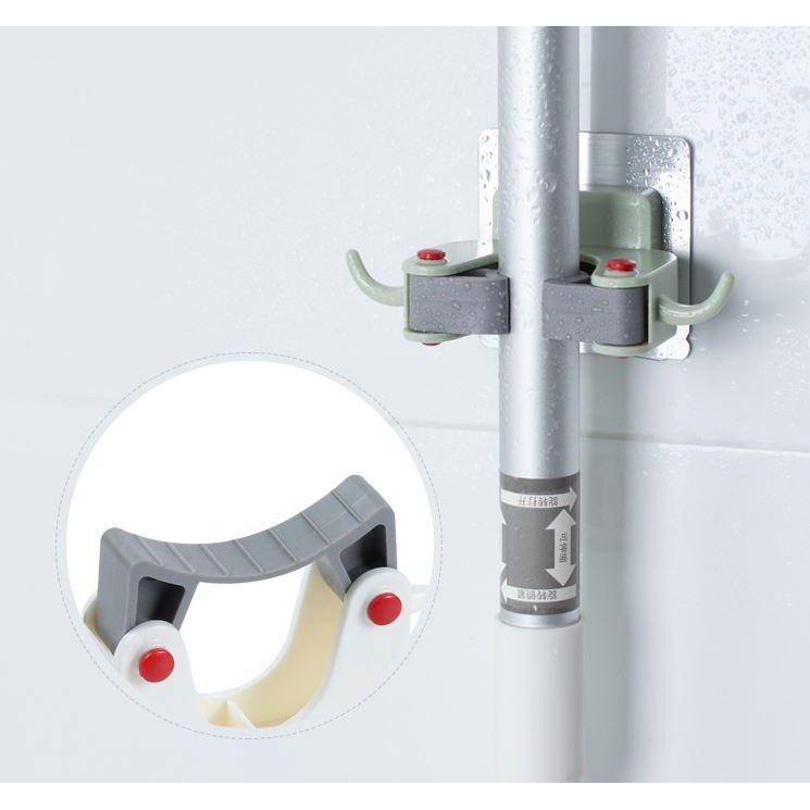 Móc Dán Tường Giữ Cây Lau Nhà,Chổi Chịu Lực Tốt Không Thấm Nước
