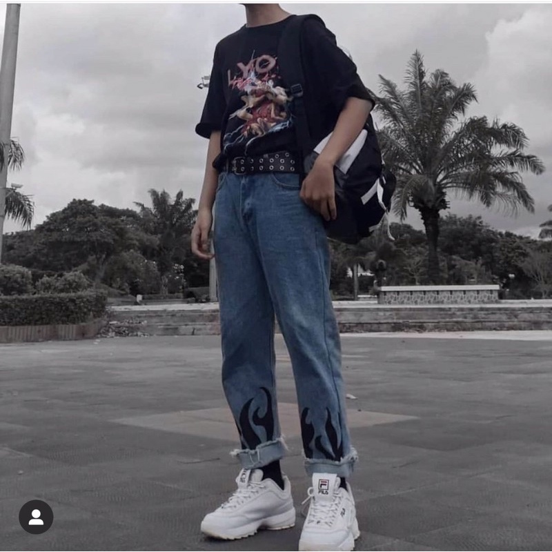 Quần Black Fire Jeans - Weirdosaigon Brand