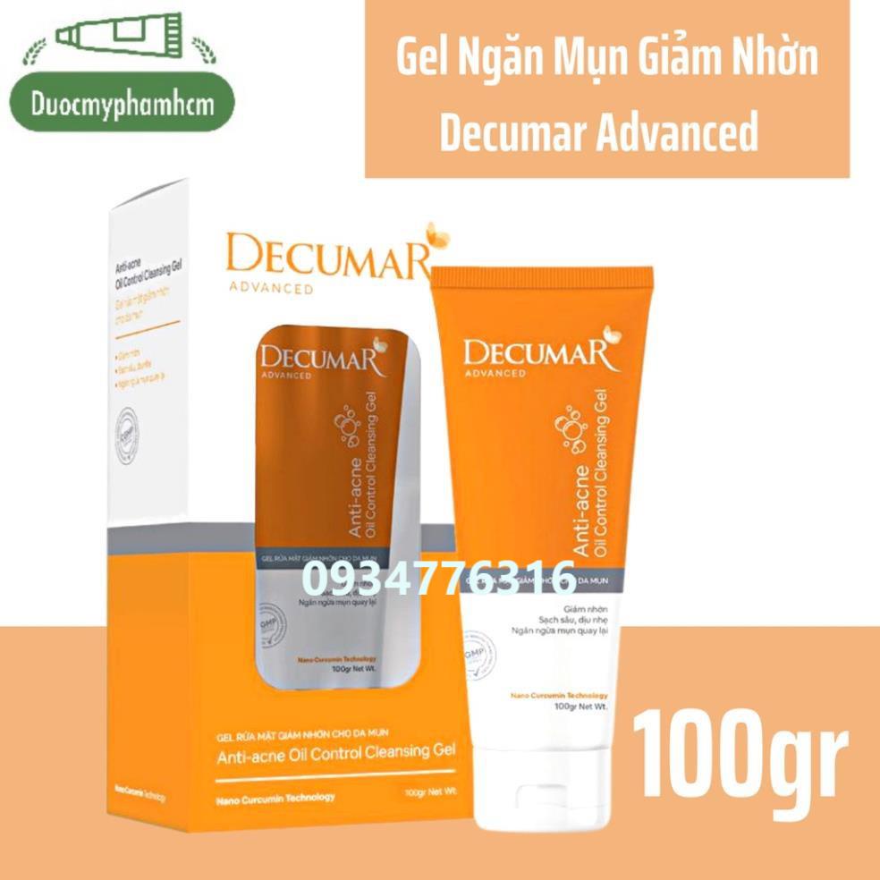✅ DECUMAR CLEANSING GEL [Tuýp 50g / 100g] - Gel rửa mặt Decumar Advanced Cleanser sạch nhờn, ngừa mụn