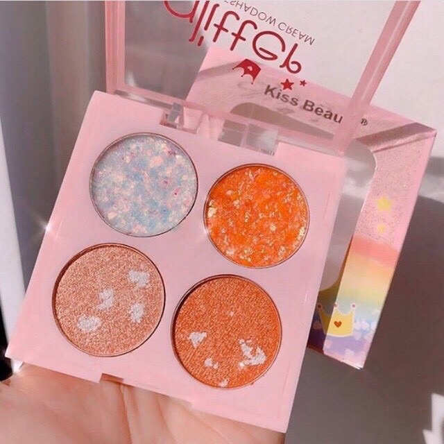 Phấn mắt nhũ 4 ô kissbeauty KB F303 | BigBuy360 - bigbuy360.vn
