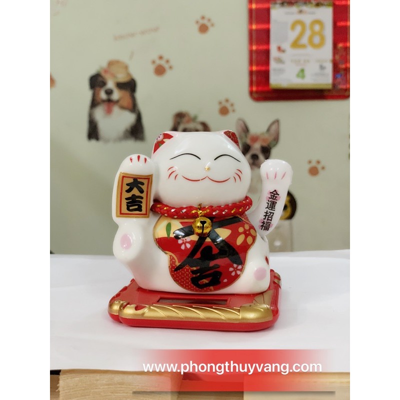 🔸️Mèo Thần Tài vẫy tay Năng Lượng Mặt Trời 12cm | BigBuy360 - bigbuy360.vn