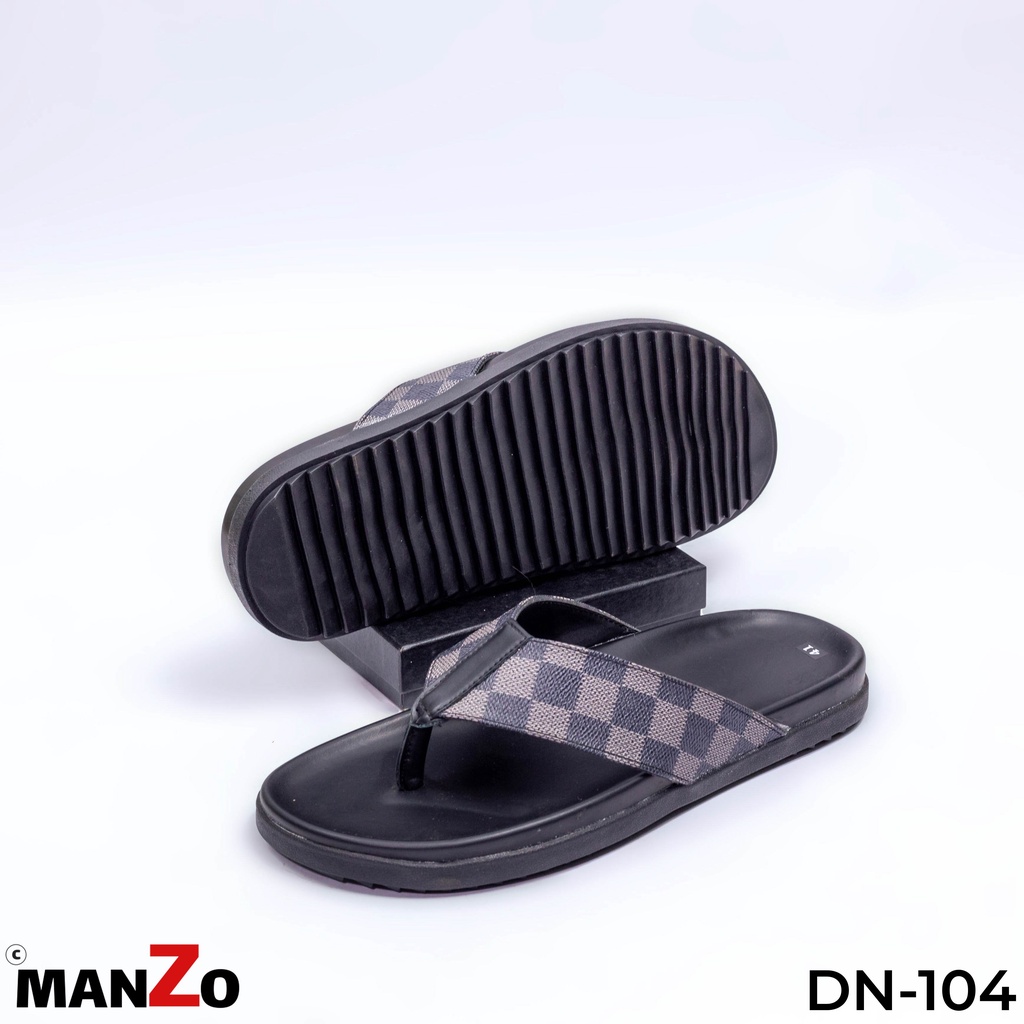 Dép xỏ ngón đế cao su nguyên khối siêu bền - Dép nam hàng hiệu MANZO - DN 104 - Manzo Store