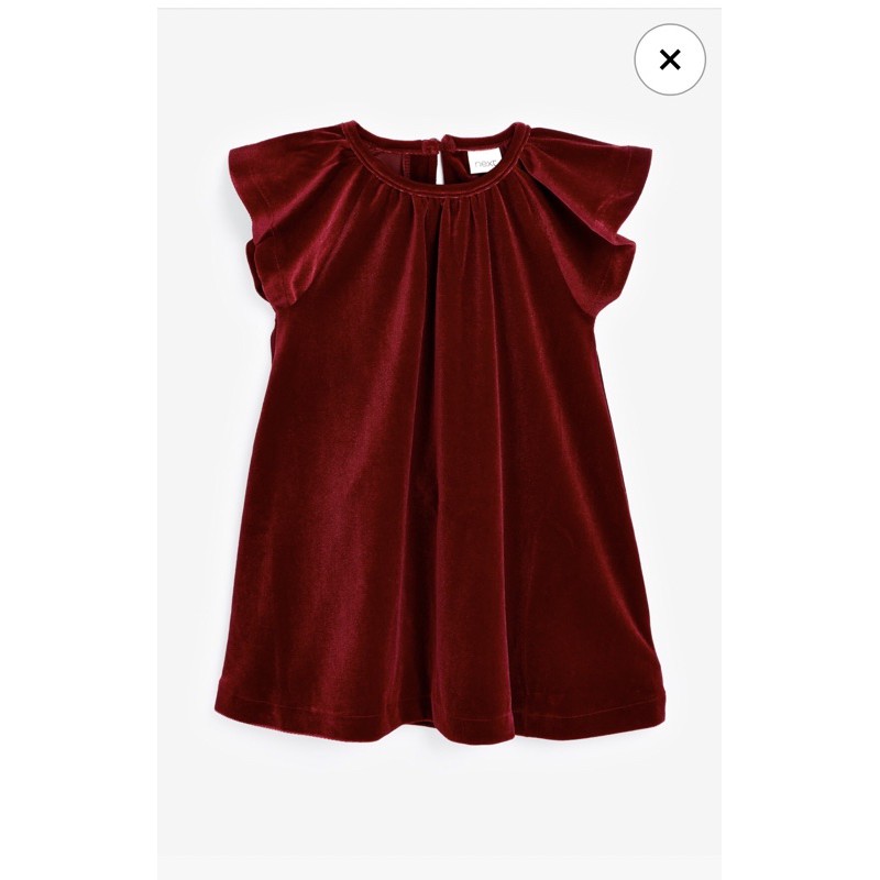 Váy nhung đỏ Next sale
