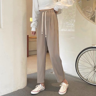 Quần Baggy Nữ vải ruby mềm mịn mát cạp chun m836