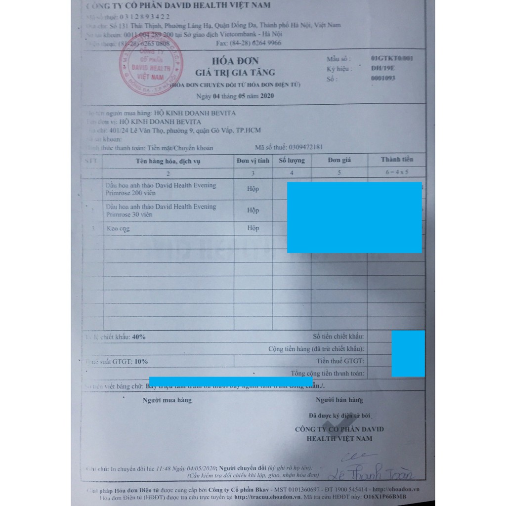 Viên uống tinh dầu hoa anh thảo David Health Evening Primrose 30 viên. Tặng Mặt nạ nhân sâm SNP - Bevita