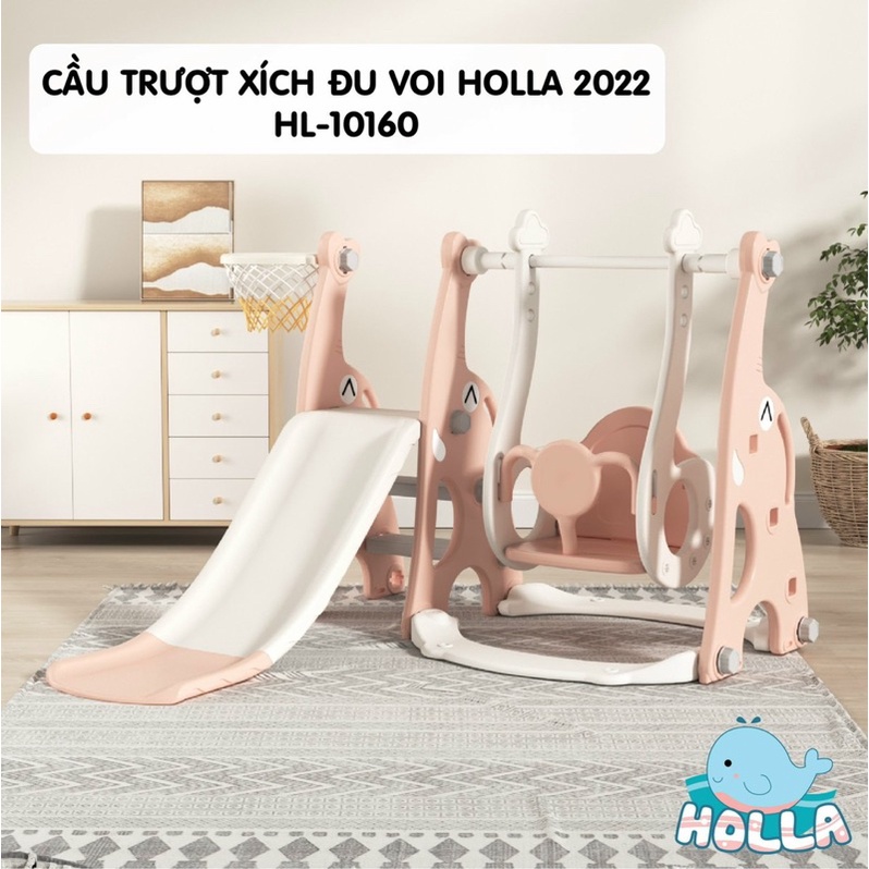 Cầu trượt xích đu Holla cho bé