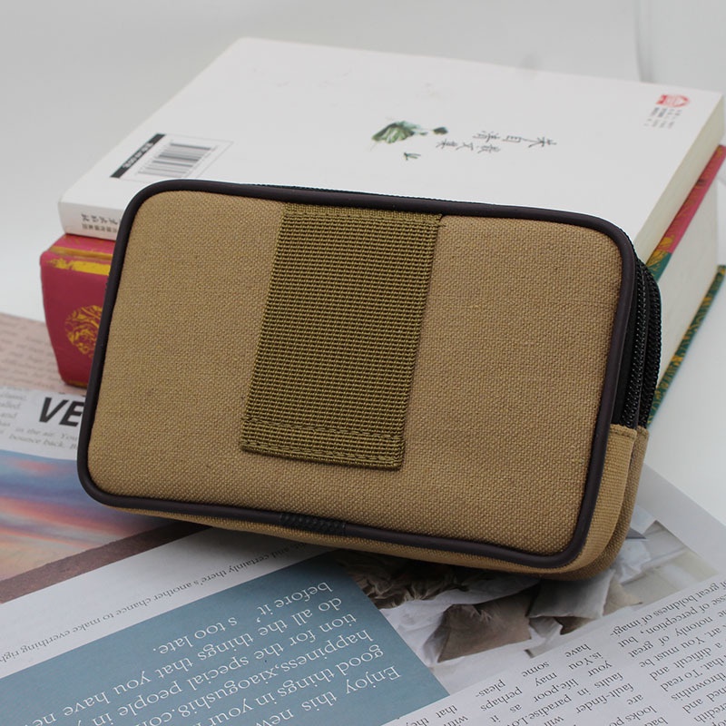 Túi Đeo Hông Đựng Điện Thoại 6 inch Chất Liệu Canvas Dày Dặn Chống Mài Mòn Phong Cách Thể Thao Mới