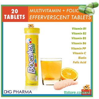 Viên sủi bocalex multi dhg tuýp 20 viên - bổ sung vitamin beroca, berroca, - ảnh sản phẩm 2