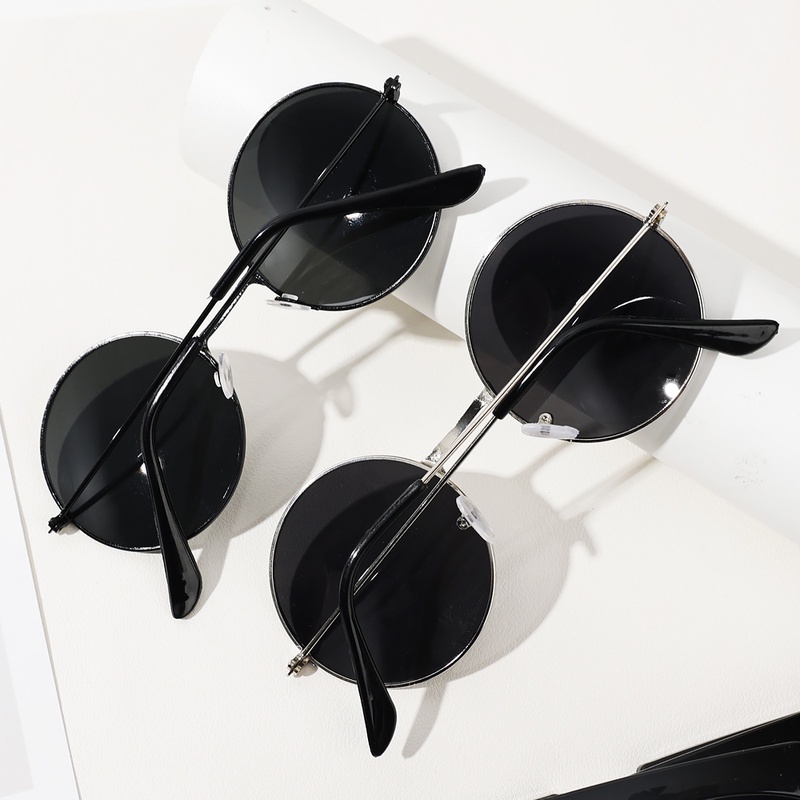 Kính Mát Gọng Tròn Bằng Kim Loại Chống Tia UV Phong Cách Cổ Điển Thời Trang Cho Nam Và Nữ