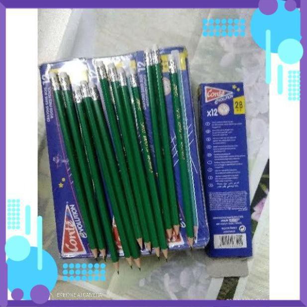 Bút Chì 2B Xanh Hộp 12 Bút