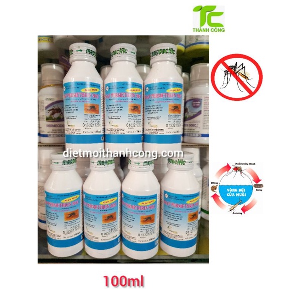 Thuốc diệt muỗi và diệt côn trùng gây hại Map permethrin 50EC 100ml