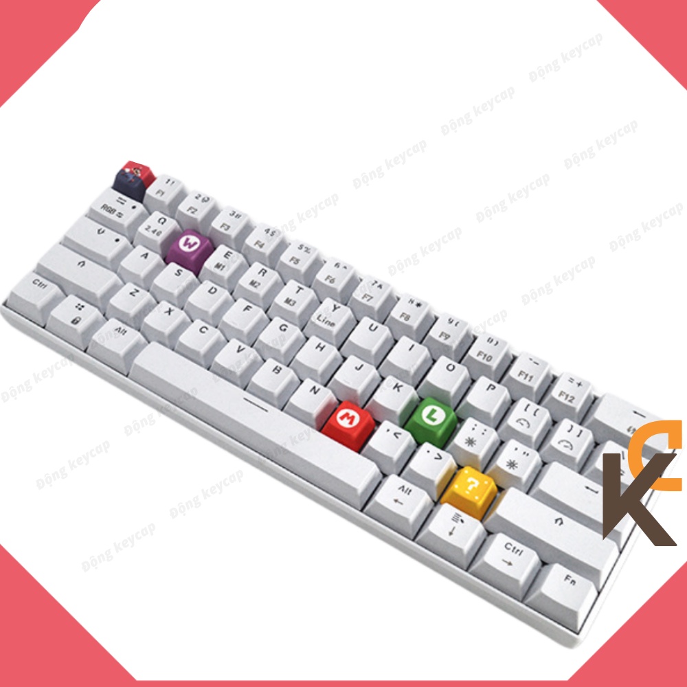 Keycap lẻ PBT mario, Pacman, Doraemon, Corgi cho bàn phím cơ - OEM profile
