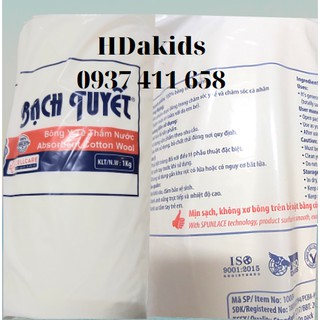 Bông Gòn Y Tế Thấm Nước- Cuộn 1Kg Bạch Tuyết