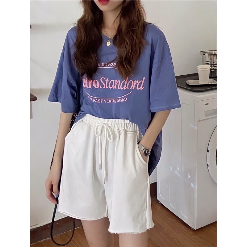 Quần Short Thun Street Style  [Nam, Nữ] - Thể Thao, Gym - Trắng, Đen, Xám - Quần: | BigBuy360 - bigbuy360.vn