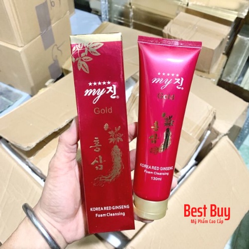 [CHÍNH HÃNG] Sữa Rửa Mặt Hồng Sâm Đỏ Hàn Quốc – Korea Red Ginseng Foam Cleansing My Gold 130ml