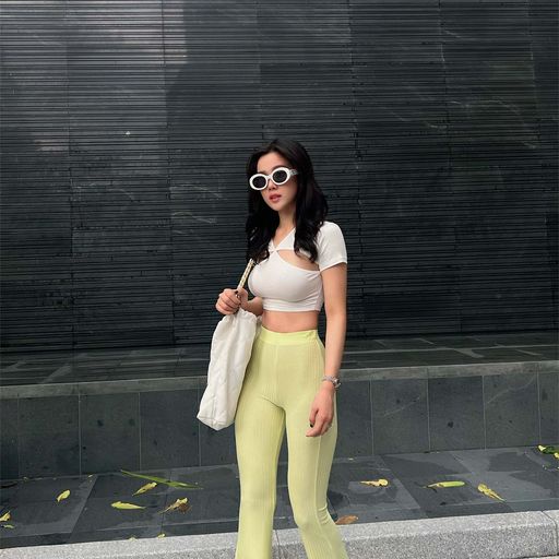 Quần Dài Nữ Slim Stretch Flared , Chất Vải Thun Gân Mỏng Thoải Mái , WQD000057 ,SOMEHOW