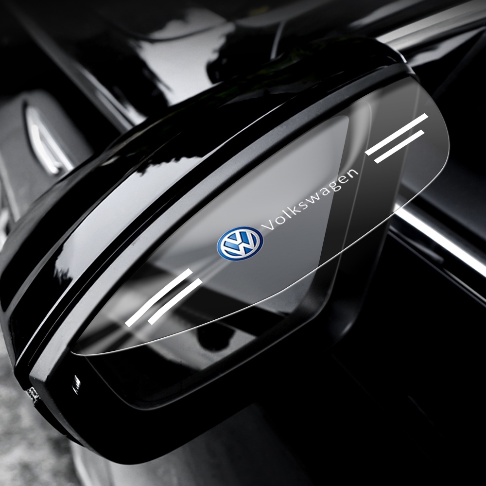 VOLKSWAGEN Set 2 Ốp Bảo Vệ Kính Chiếu Hậu Chống Nước Mưa Cho VW Polo Fox Up Golf Gol Voyage Beetle T2 Santana
