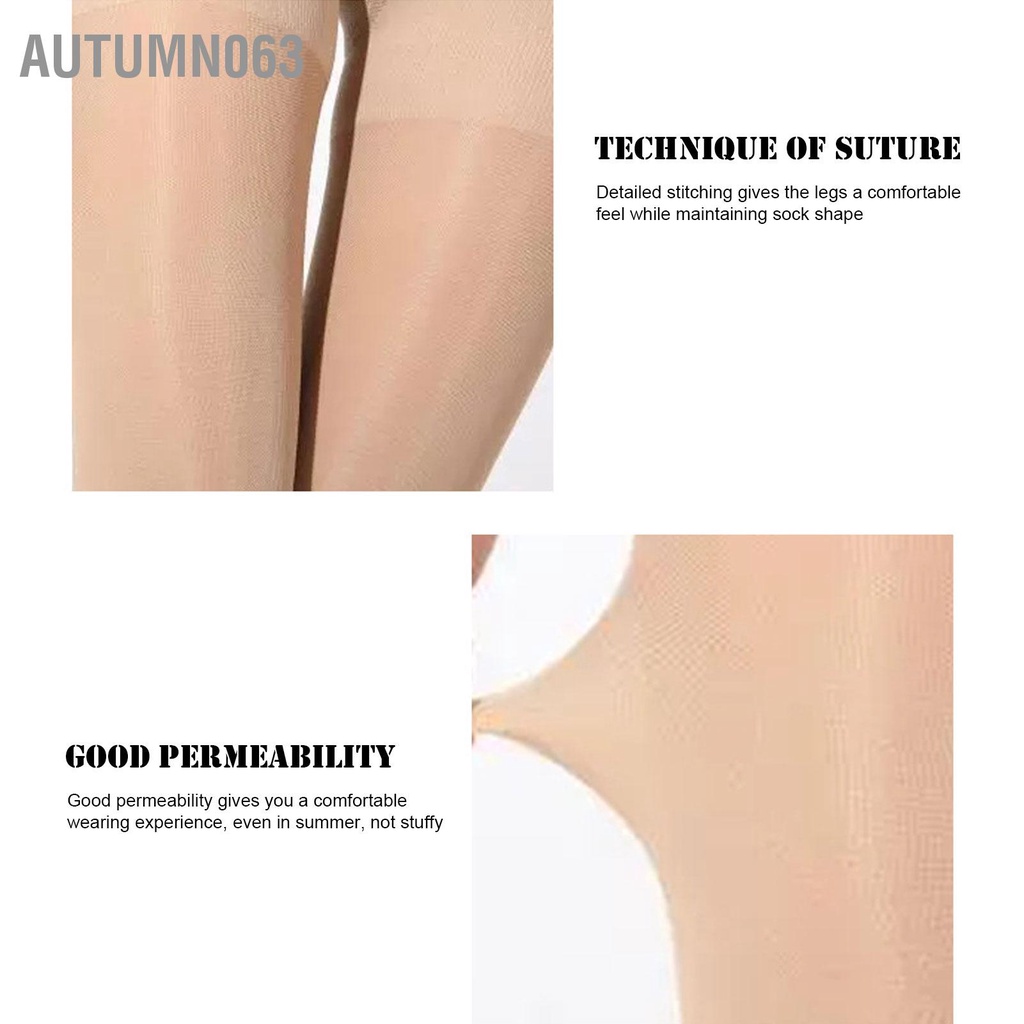 Autumn063 Mùa hè Nén màu da Quần tất 15 đến 21 MmHg Hỗ trợ Pantyhose Ngón chân kín Ủng hộ dưỡng chất