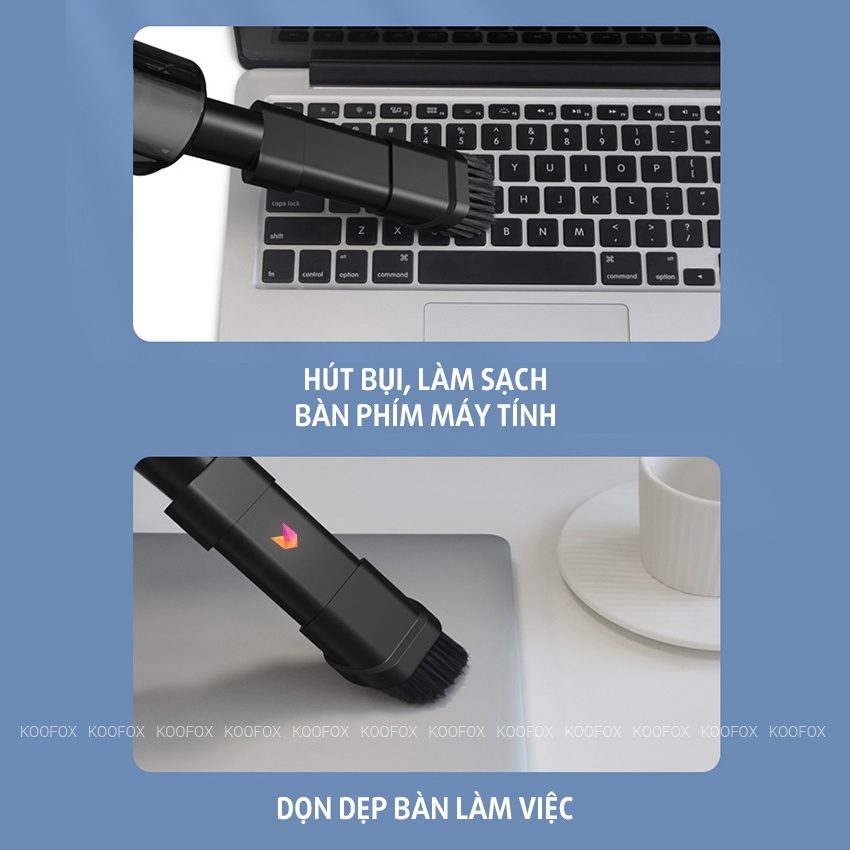 Máy hút bụi cầm tay mini Đa Năng Không Dây AIPINYUE - Hút bụi làm sạch ô tô, vệ sinh nhà cửa - 💖KOOFOX💖