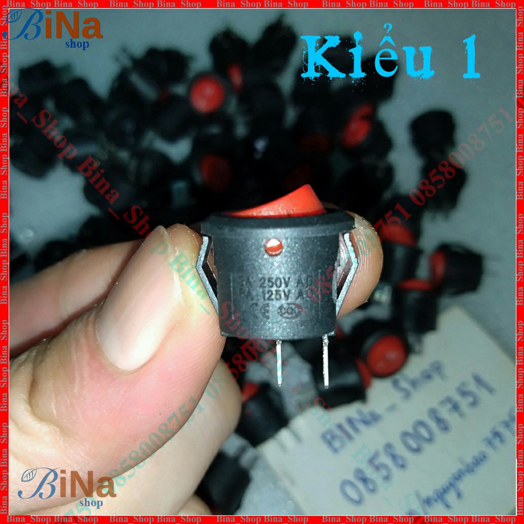 Công tắc bập bênh 6A/250V 14mm