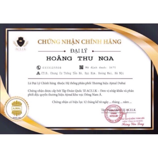 Tinh dầu nước hoa A.j.m.a.l Dubai 💯100% Chính Hãng💯 mùi F.a..n.t.a lưu hương 24h tâm điểm mọi ánh nhìn