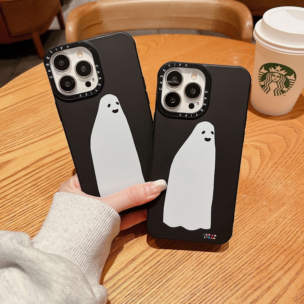 Ốp Điện Thoại Mềm Tích Hợp Hình Ma Nhỏ Cho iPhone13Pro iP12Pro XS iPhone11 12Promax 13Promax 11 12 13