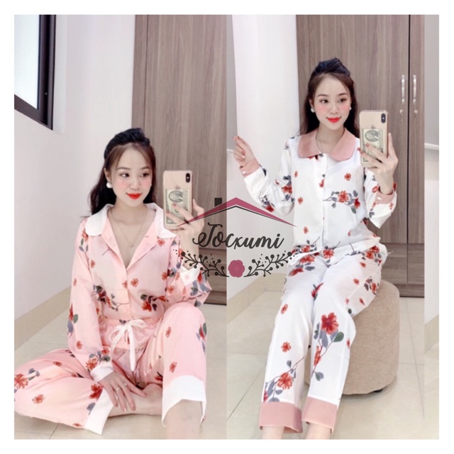 [MẪU MỚI] [CLIP] BỘ MẶC NHÀ PIJAMA LỤA SATIN CAO CẤP [HÀNG ĐẸP]