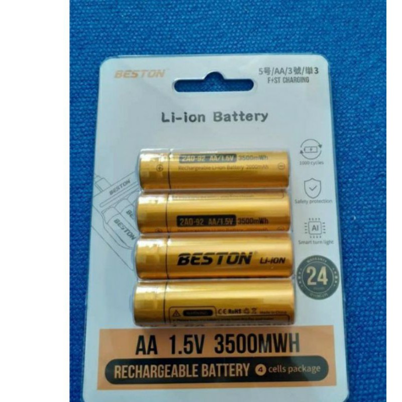 PIN SẠC AA/AAA 1.5V BESTON & BỘ SẠC PIN 8 KHE BST-M7012 SẠC NHANH, TỰ NGẮT, CÓ ĐÈN XANH BÁO ĐẦY DÙNG CHO MICRO KHÔNG DÂY