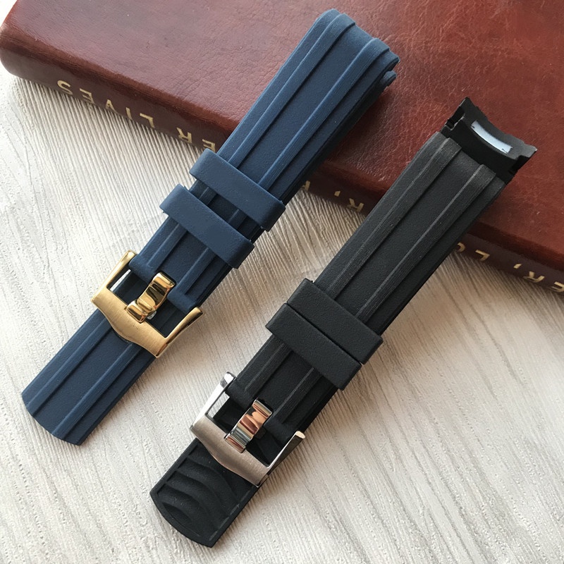 Dây Đeo Đồng Hồ Bằng silicone Chống Mồ Hôi 20mm Cho Omega New Seamaster 300 Universe Ocean AT150 Pin
